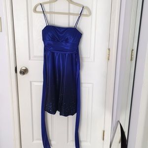Dark blue ombré dress